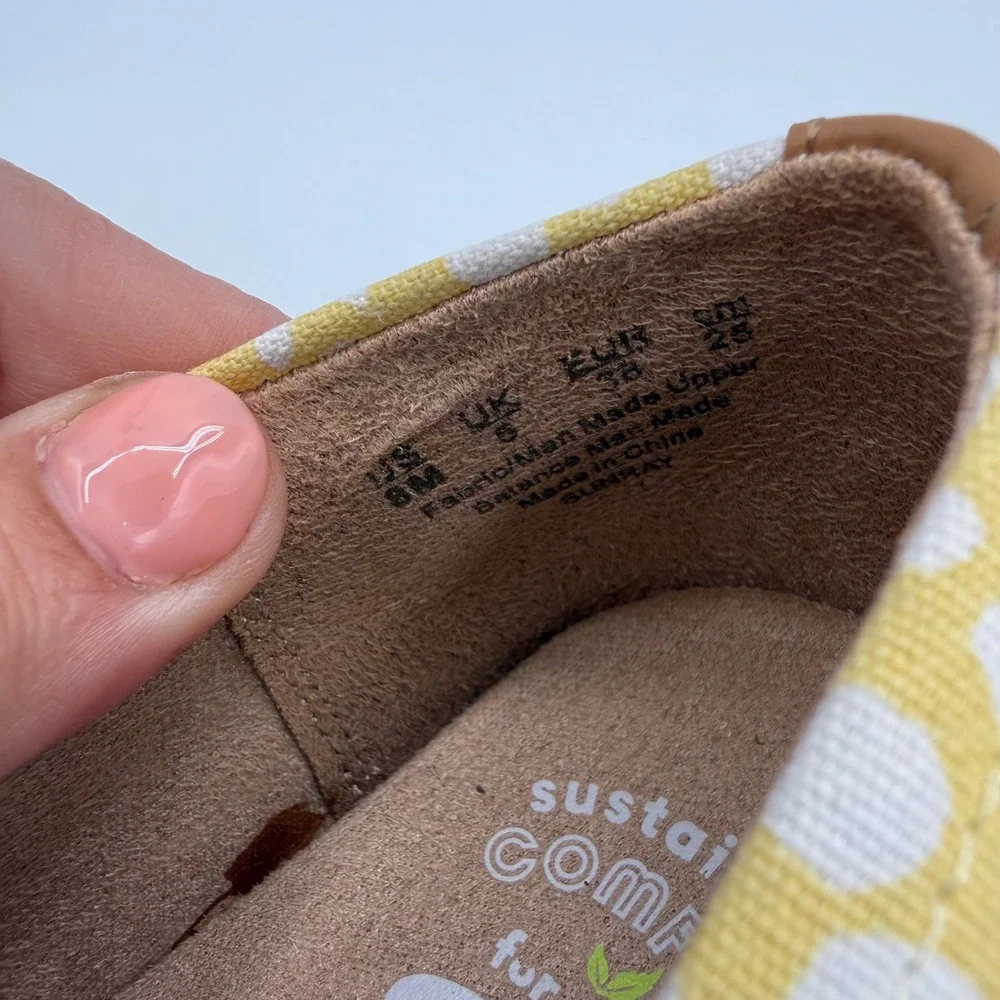 Dr. Scholls Sunray Espadrille Womens 8M Yellow Floral Slip On Platform‎ comfort